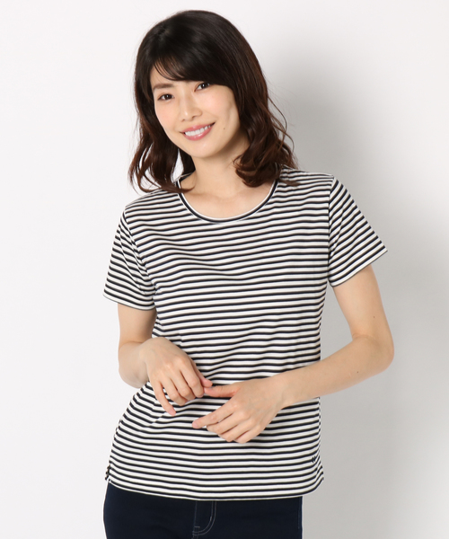 McGREGOR（マックレガー）の「〈UVカット・汗染み防止・接触冷感〉半袖カットソー（Tシャツ/カットソー・レディース・ネイビー/ピンク/ブルー/アイボリー/その他9/その他10・M/L）」の5枚目の写真