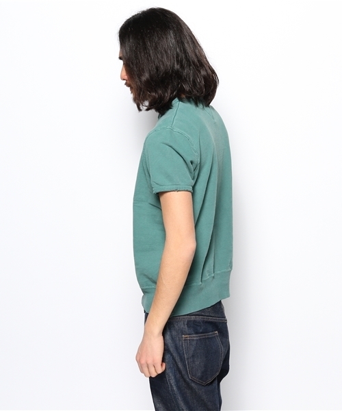 BEAMS PLUS（ビームスプラス）の「○REMI RELIEF×BEAMS PLUS / 別注 半袖クルーネックスウェット（Tシャツ/カットソー・メンズ・ホワイト/マスタード/ネイビー/オリーブ・SMALL/X-LARGE/MEDIUM/LARGE）」の8枚目の写真