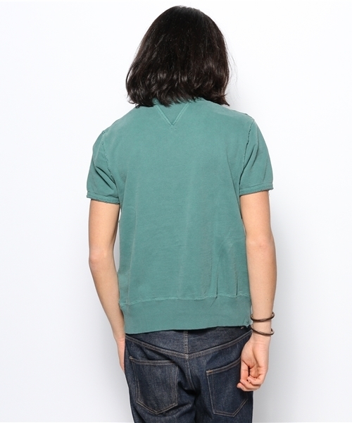 BEAMS PLUS（ビームスプラス）の「○REMI RELIEF×BEAMS PLUS / 別注 半袖クルーネックスウェット（Tシャツ/カットソー・メンズ・ホワイト/マスタード/ネイビー/オリーブ・SMALL/X-LARGE/MEDIUM/LARGE）」の9枚目の写真