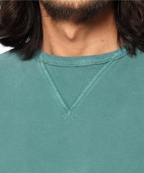 BEAMS PLUS（ビームスプラス）の「○REMI RELIEF×BEAMS PLUS / 別注 半袖クルーネックスウェット（Tシャツ/カットソー・メンズ・ホワイト/マスタード/ネイビー/オリーブ・SMALL/X-LARGE/MEDIUM/LARGE）」の10枚目の写真