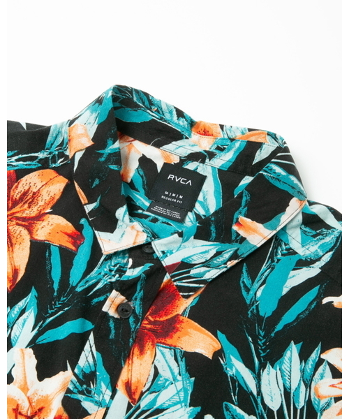 RVCA（ルーカ）の「RVCA メンズ  MONTAGUE FLORAL ショートスリーブシャツ/ルーカー トロピカルプリント（シャツ/ブラウス・メンズ・ブラック・SMALL/MEDIUM/LARGE）」の5枚目の写真