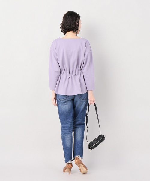 JOINT WORKS(ジョイントワークス)の「ウエストタックペプラムプルオーバー(Tシャツ/カットソー・レディース・ベージュ/カーキ/パープル・FREE)」の12枚目の写真
