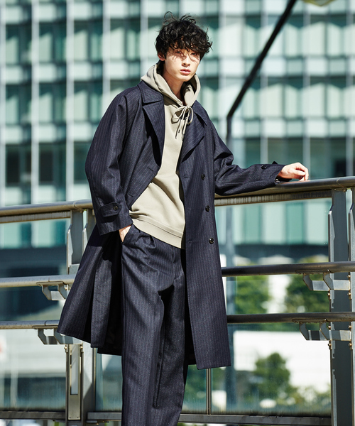 ABAHOUSE（アバハウス）の「サージ ダブル ブレストコート（ステン