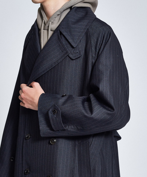 ABAHOUSE（アバハウス）の「サージ ダブル ブレストコート（ステン