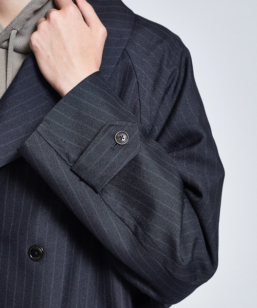 ABAHOUSE（アバハウス）の「サージ ダブル ブレストコート（ステン