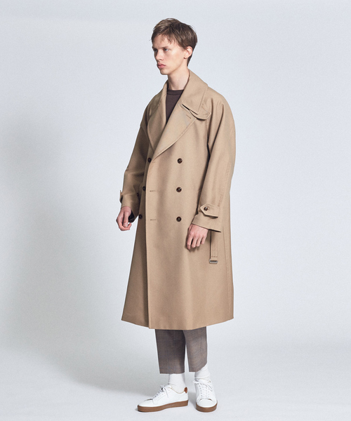 ABAHOUSE（アバハウス）の「サージ ダブル ブレストコート（ステン