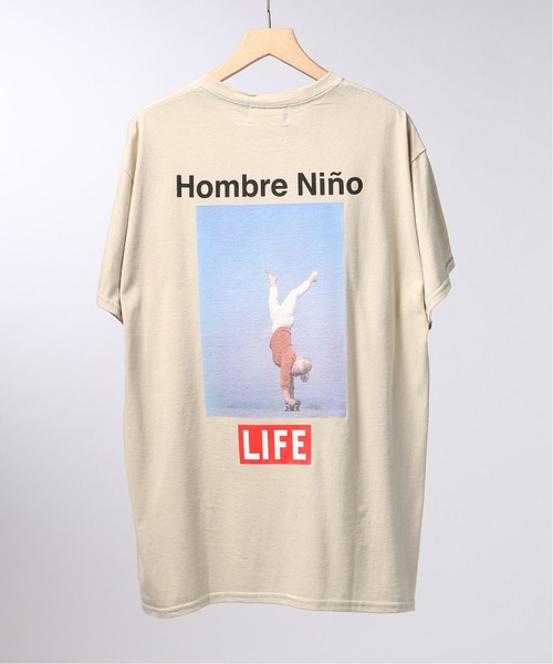 EDIFICE（エディフィス）の「LIFE×Hombre Nino  フロントメッセージ Tシャツ（Tシャツ/カットソー・メンズ・ホワイト/ブラック/ベージュ・SMALL/MEDIUM/LARGE）」の3枚目の写真