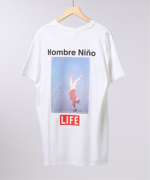 EDIFICE（エディフィス）の「LIFE×Hombre Nino  フロントメッセージ Tシャツ（Tシャツ/カットソー・メンズ・ホワイト/ブラック/ベージュ・SMALL/MEDIUM/LARGE）」の2枚目の写真