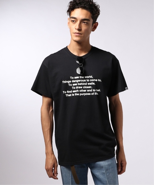 EDIFICE（エディフィス）の「LIFE×Hombre Nino  フロントメッセージ Tシャツ（Tシャツ/カットソー・メンズ・ホワイト/ブラック/ベージュ・SMALL/MEDIUM/LARGE）」の5枚目の写真