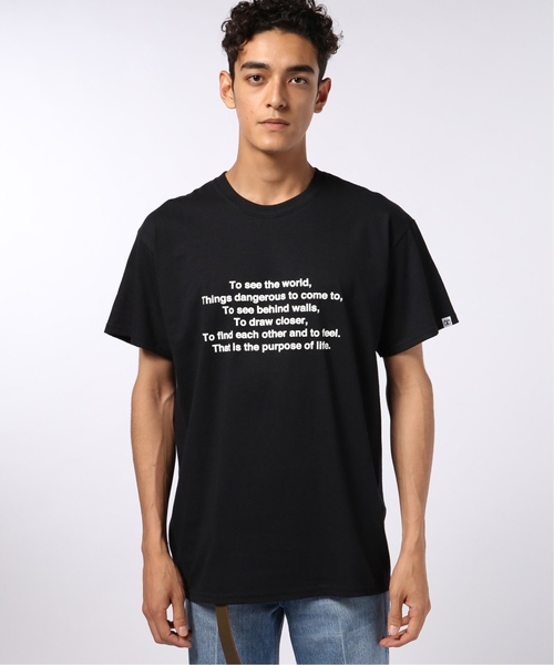 EDIFICE（エディフィス）の「LIFE×Hombre Nino  フロントメッセージ Tシャツ（Tシャツ/カットソー・メンズ・ホワイト/ブラック/ベージュ・SMALL/MEDIUM/LARGE）」の8枚目の写真