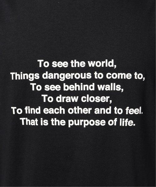 EDIFICE（エディフィス）の「LIFE×Hombre Nino  フロントメッセージ Tシャツ（Tシャツ/カットソー・メンズ・ホワイト/ブラック/ベージュ・SMALL/MEDIUM/LARGE）」の17枚目の写真