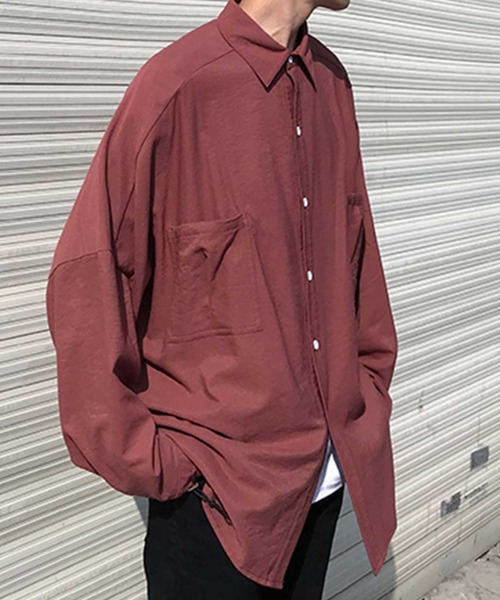 セール】【MGV】ドロップショルダータックポケットオーバーサイズ