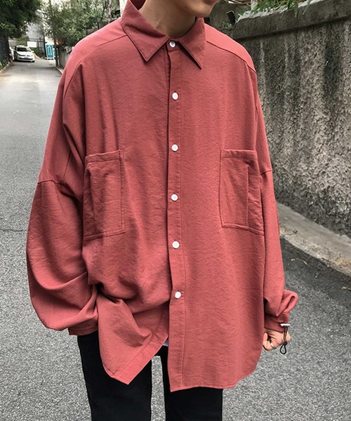 セール】【MGV】ドロップショルダータックポケットオーバーサイズ