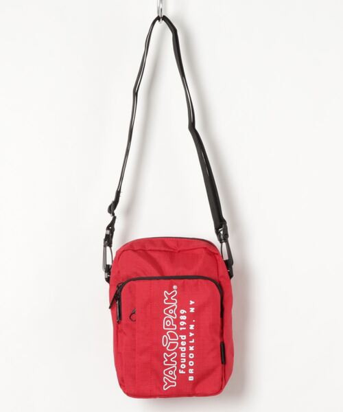 YAKPAK(ヤックパック)の「/YAKPAK/VERTICAL SHOULDER BAG(ショルダーバッグ・メンズ・ブラック/レッド/その他1/パープル・FREE)」の1枚目の写真