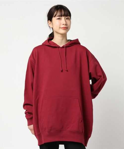 United Athle(ユナイテッドアスレ)の「2-10oz オーバーサイズプルオーバーパーカー(パーカー・レディース・ネイビー/オレンジ/チャコール/バーガンディー/ナチュラル/カーキ・SMALL/MEDIUM/LARGE/X-LARGE/XX-LARGE)」の21枚目の写真