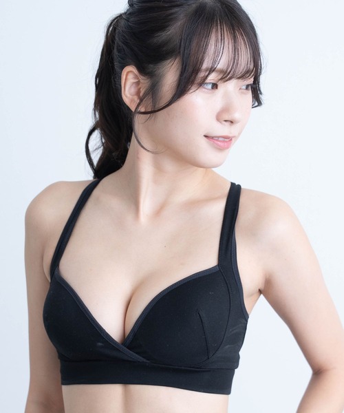 SweetMommy（スウィートマミー）の「パワーコットン スポーツ＆ナイトブラ（ナイトブラ・レディース・ブラック/ネイビー/グレー/ピンク/ベビーピンク・X-LARGE/XX-LARGE/LL/M/L）」の2枚目の写真