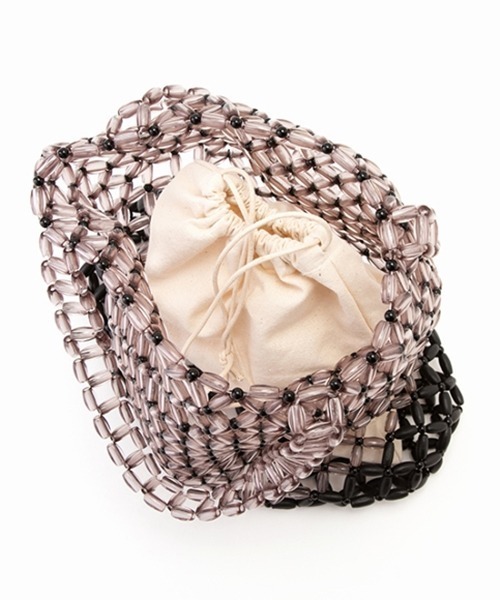 CONTROL FREAK / CTFK（コントロールフリーク）の「CONTROL FREAK（コントロールフリーク）コンビビーズトートバッグ（トートバッグ・レディース・ブラウン/カーキ/ブラック/クリア・FREE）」の9枚目の写真