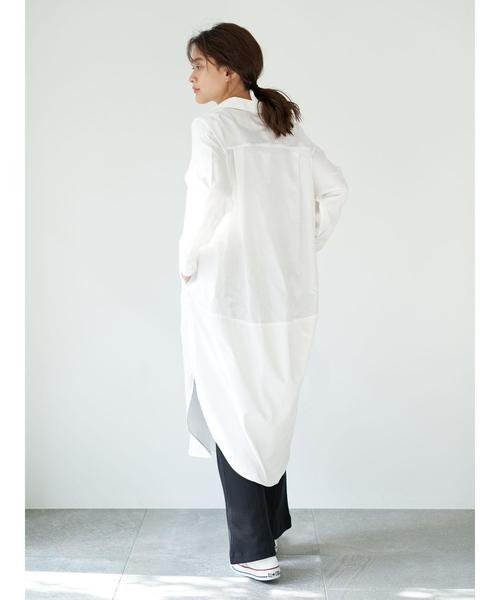 AMERICAN HOLIC(アメリカンホリック)の「バックドレープシャツワンピース *(シャツワンピース・レディース・ストライプ/ホワイト系その他7/ベージュ/オフホワイト/ブルー系その他5・FREE)」の18枚目の写真