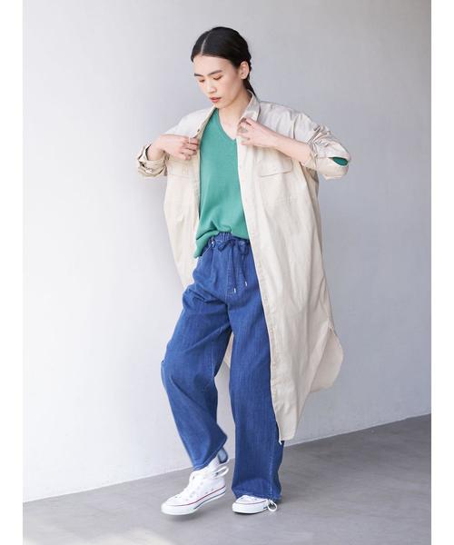 AMERICAN HOLIC(アメリカンホリック)の「バックドレープシャツワンピース *(シャツワンピース・レディース・ストライプ/ホワイト系その他7/ベージュ/オフホワイト/ブルー系その他5・FREE)」の15枚目の写真