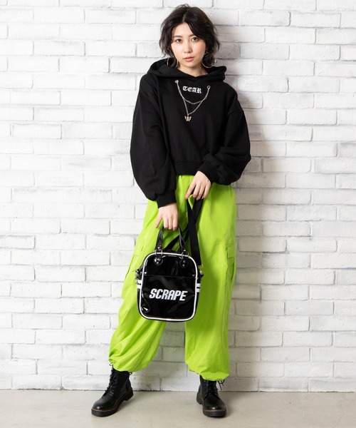 WEGO（ウィゴー）の「DISPARK/2wayハンドルロゴショルダーバッグ（ショルダーバッグ・レディース・ブラック/ホワイト系その他・FREE）」の9枚目の写真