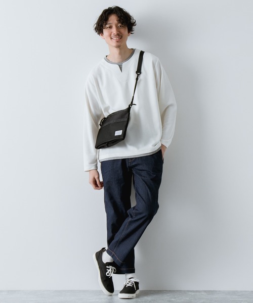GLOBAL WORK(グローバルワーク)の「ドライタッチカノコレイヤード/865756(Tシャツ/カットソー・メンズ・ホワイト/ブラック/ベージュ/ライトグリーン・SMALL/MEDIUM/LARGE/X-LARGE)」の22枚目の写真