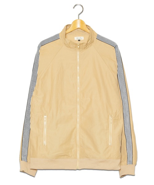 ONE DAY KMC (ワンデイケーエムシー)の「STEEL BROWN / ロクヨンクロス トラックJKT(ナイロンジャケット・メンズ・ブラック/ベージュ/パープル/ネイビー/ブラウン/グレー/オリーブ・MEDIUM/LARGE/X-LARGE)」の4枚目の写真