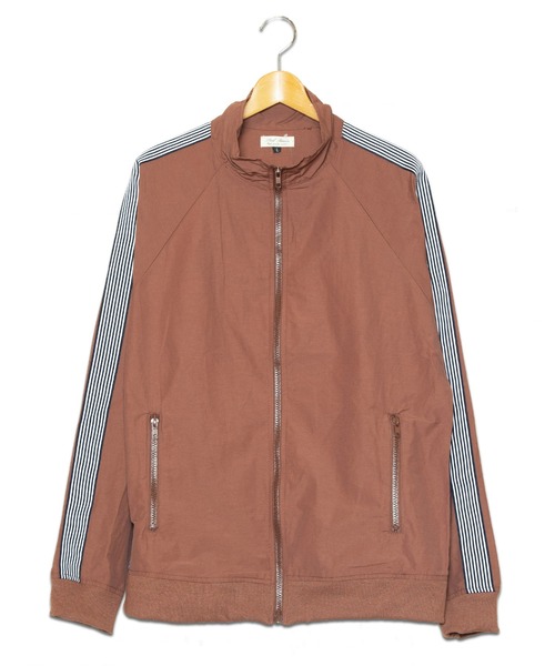 ONE DAY KMC (ワンデイケーエムシー)の「STEEL BROWN / ロクヨンクロス トラックJKT(ナイロンジャケット・メンズ・ブラック/ベージュ/パープル/ネイビー/ブラウン/グレー/オリーブ・MEDIUM/LARGE/X-LARGE)」の3枚目の写真