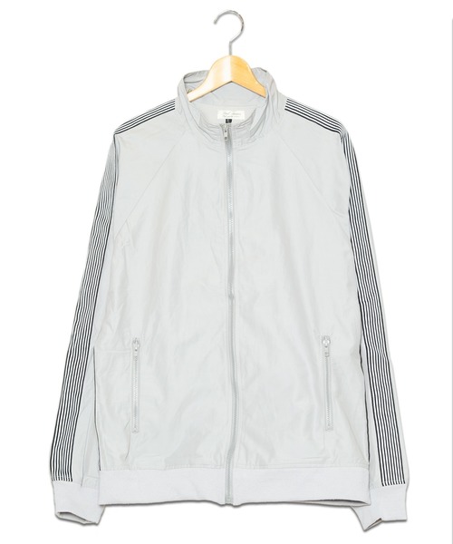 ONE DAY KMC (ワンデイケーエムシー)の「STEEL BROWN / ロクヨンクロス トラックJKT(ナイロンジャケット・メンズ・ブラック/ベージュ/パープル/ネイビー/ブラウン/グレー/オリーブ・MEDIUM/LARGE/X-LARGE)」の2枚目の写真