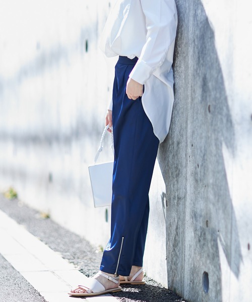 セール サイドファスナースリット パンツ その他パンツ Nostalgia アンドドットノスタルジア のファッション通販 Zozotown