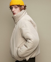 EMMA CLOTHES | オーバーサイズ スタンドカラー リングZIP ストリング エコダウンジャケット EMMA CLOTHES 2020AW(ダウンジャケット/コート)
