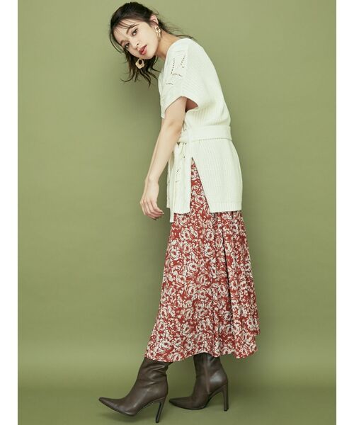 RESEXXY(リゼクシー)の「ケーブルニットベスト(ニット/セーター・レディース・ブラック/ベージュ/オフホワイト・FREE)」の18枚目の写真