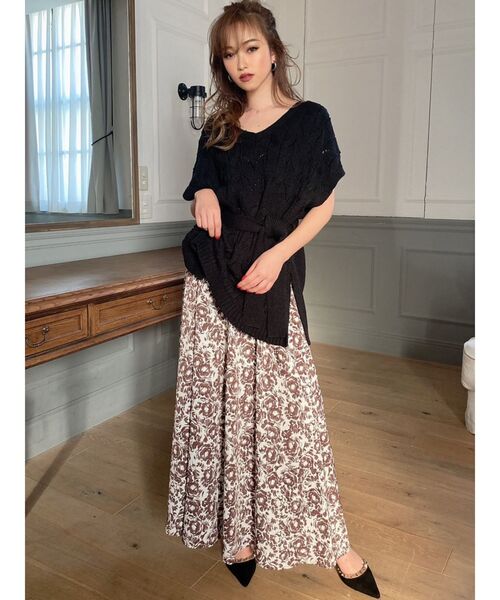 RESEXXY(リゼクシー)の「ケーブルニットベスト(ニット/セーター・レディース・ブラック/ベージュ/オフホワイト・FREE)」の21枚目の写真