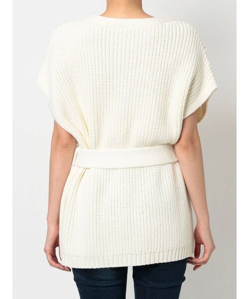 RESEXXY(リゼクシー)の「ケーブルニットベスト(ニット/セーター・レディース・ブラック/ベージュ/オフホワイト・FREE)」の5枚目の写真