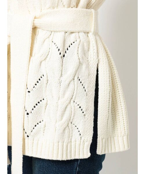 RESEXXY(リゼクシー)の「ケーブルニットベスト(ニット/セーター・レディース・ブラック/ベージュ/オフホワイト・FREE)」の8枚目の写真