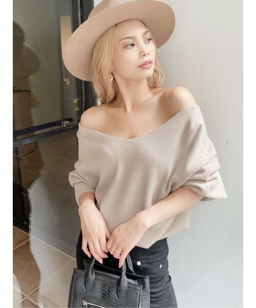 オフショル2WAY ニット ZOZO限定】オフショル2WAYニットプルオーバー（ニット/セーター