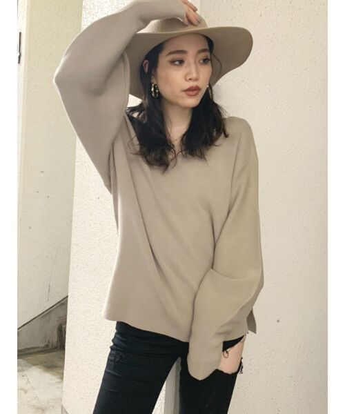 GYDA（ジェイダ）の「オフショル2WAY ニット トップス（ニット