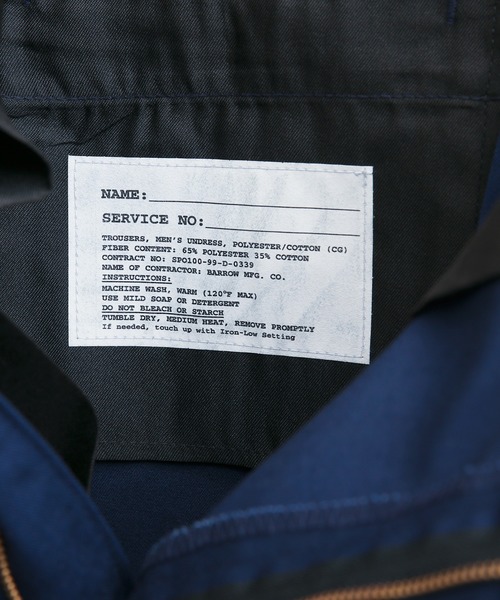 MILITARY（ミリタリー）の「実物 新品 米軍 U.S.NAVY ユーティリティーパンツ（スラックス・メンズ・ネイビー・34L/36S/38S/32R/32L/34R/34S）」の11枚目の写真