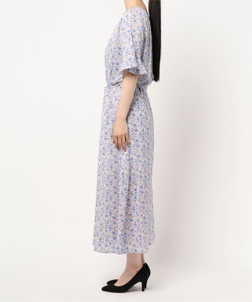 fifth（フィフス）の「小花柄2wayウエストマークワンピース（ワンピース・レディース・イエロー/ブルー・MEDIUM）」の13枚目の写真