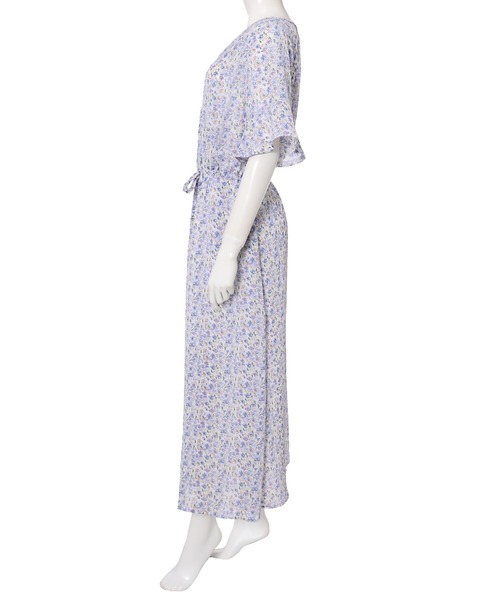 fifth（フィフス）の「小花柄2wayウエストマークワンピース（ワンピース・レディース・イエロー/ブルー・MEDIUM）」の5枚目の写真