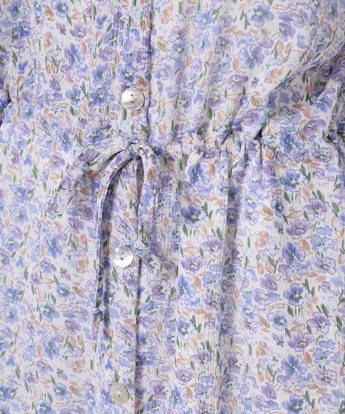 fifth（フィフス）の「小花柄2wayウエストマークワンピース（ワンピース・レディース・イエロー/ブルー・MEDIUM）」の8枚目の写真