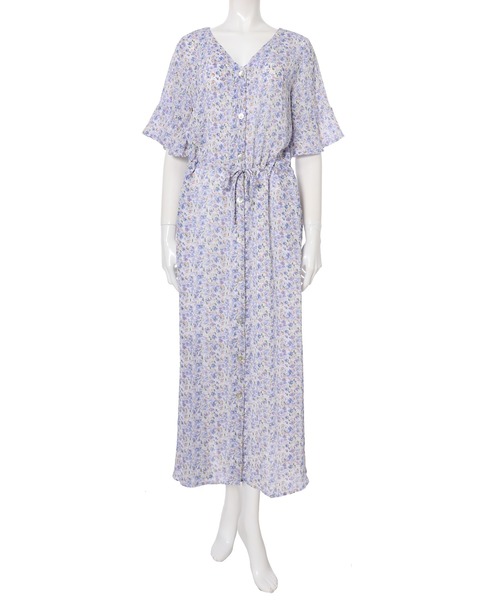 fifth（フィフス）の「小花柄2wayウエストマークワンピース（ワンピース・レディース・イエロー/ブルー・MEDIUM）」の11枚目の写真