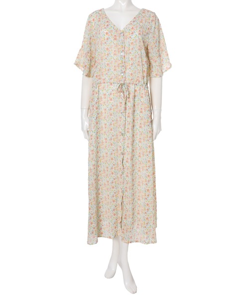 fifth（フィフス）の「小花柄2wayウエストマークワンピース（ワンピース・レディース・イエロー/ブルー・MEDIUM）」の12枚目の写真