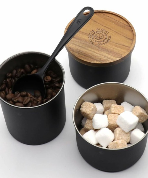 HIGHTIDE（ハイタイド）の「キャニスター 保存容器 GLOCAL STANDARD PRODUCTS TSUBAME グローカルスタンダードプロダクツ ツバメ キャニスターカラーズ ショート（キッチン収納・レディース・ブラック・FREE）」の5枚目の写真