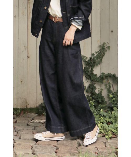 LBC（エルビーシー）の「LBCデニムバギーパンツ（デニムパンツ・レディース・ネイビー/ブルー/ベージュ/ダークグレー/オフホワイト・M/L）」の4枚目の写真