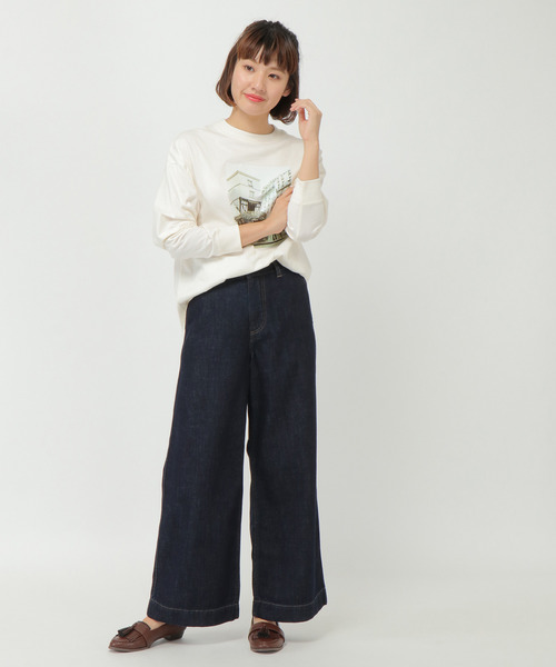 LBC（エルビーシー）の「LBCデニムバギーパンツ（デニムパンツ・レディース・ネイビー/ブルー/ベージュ/ダークグレー/オフホワイト・M/L）」の19枚目の写真