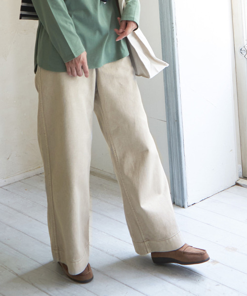 LBC（エルビーシー）の「LBCデニムバギーパンツ（デニムパンツ・レディース・ネイビー/ブルー/ベージュ/ダークグレー/オフホワイト・M/L）」の10枚目の写真