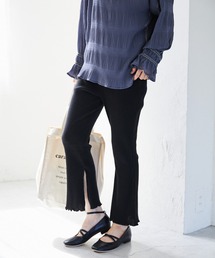 Heather | 【低身長さんにおすすめ】テレコフレアカットパンツ 917060(スウェットパンツ)