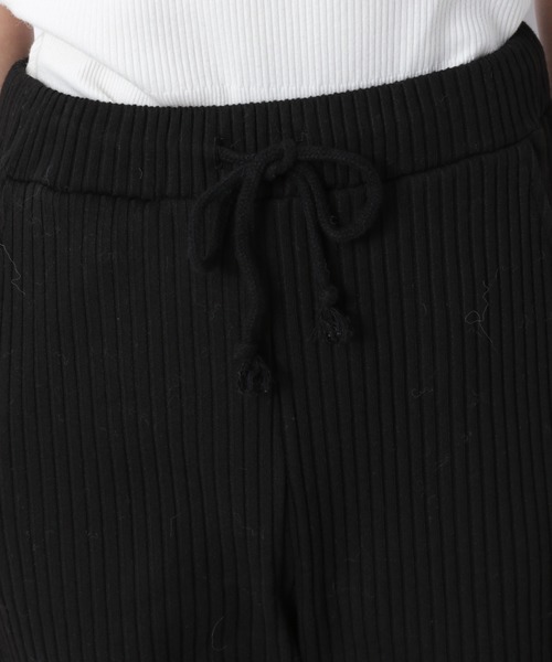 Heather(ヘザー)の「【低身長さんにおすすめ】テレコフレアカットパンツ 917060(スウェットパンツ・レディース・ブラック/ブラウン/ベージュ/ライトブラウン/パープル/グリーン/ベージュ系その他/アイボリー/パープル系その他・FREE)」の12枚目の写真