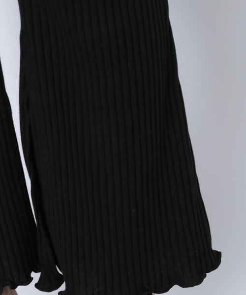 Heather(ヘザー)の「【低身長さんにおすすめ】テレコフレアカットパンツ 917060(スウェットパンツ・レディース・ブラック/ブラウン/ベージュ/ライトブラウン/パープル/グリーン/ベージュ系その他/アイボリー/パープル系その他・FREE)」の16枚目の写真