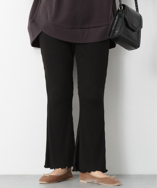 Heather(ヘザー)の「【低身長さんにおすすめ】テレコフレアカットパンツ 917060(スウェットパンツ・レディース・ブラック/ブラウン/ベージュ/ライトブラウン/パープル/グリーン/ベージュ系その他/アイボリー/パープル系その他・FREE)」の17枚目の写真